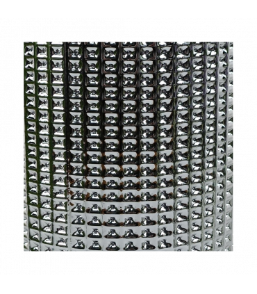 30cm Silver Dot Glass Vase