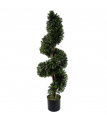 120cm Sprial Buxus Artificial Tree UV Resistant Outdoor Topiary