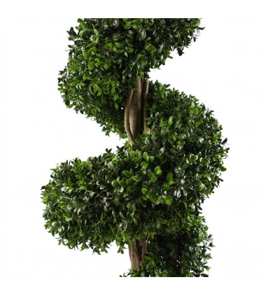 120cm Sprial Buxus Artificial Tree UV Resistant Outdoor Topiary