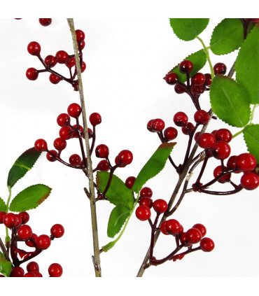 80cm Artificial Red Christmas Berry Spray