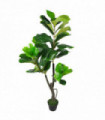 120cm (4ft) Large Artificial Fiddle Fig Tree Ficus Lyrata Plant