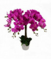 85cm Artificial Deluxe Bush Orchid Dark Pink