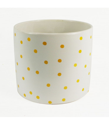Gold Dot Planter Plant Pot 18 x 18 x 15cm
