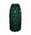 30cm Green Waves Glass Vase