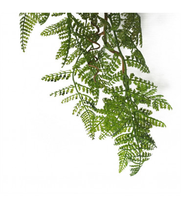 100cm Artificial Hanging Maidenhair Fern Plant Dark Green