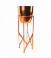 55cm Copper Planter with Matching Stand