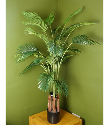 150cm Large Artificial Areca Palm Tree Potted in Black Pot
