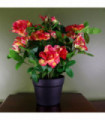 Artificial Rhododendron Flowering Plant Orange