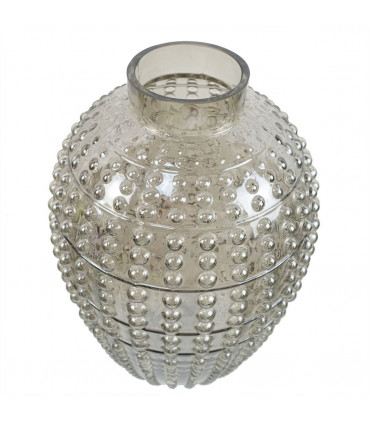 35cm Smoke Grey Bubble Vase