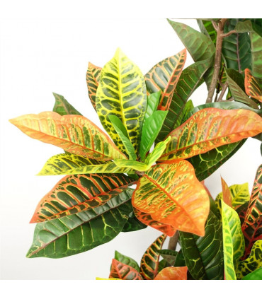 140cm Artificial Codiaeum Tree with 179 Leaves