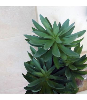 60cm Artificial Tropical Yukka Palm Potted in Planter