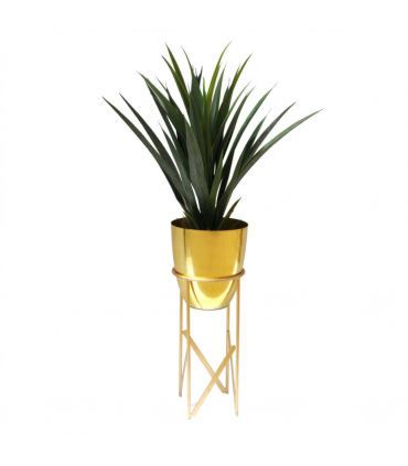 55cm Gold Planter with Matching Stand