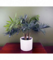 40cm Artificial Mini Tropical Palm in Decorative Planter