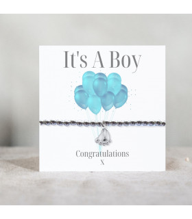It's A Boy Bracelet - Balloon Gift Card