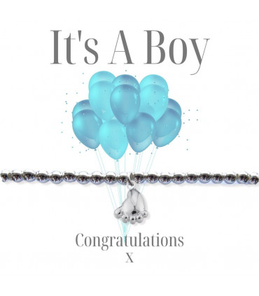 It's A Boy Bracelet - Balloon Gift Card