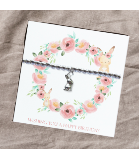 Happy Birthday Bracelet - Bunny Card