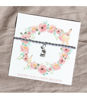Happy Birthday Bracelet - Bunny Card