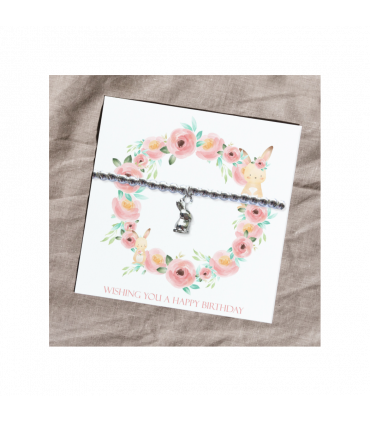 Happy Birthday Bracelet - Bunny Card