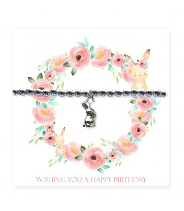 Happy Birthday Bracelet - Bunny Card