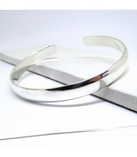 Chunky Silver Bangle