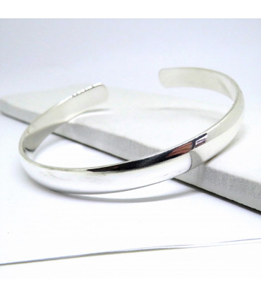 Chunky Silver Bangle