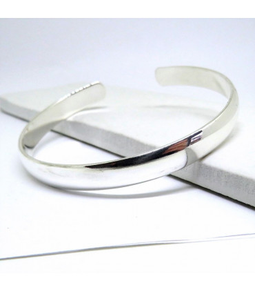 Chunky Silver Bangle