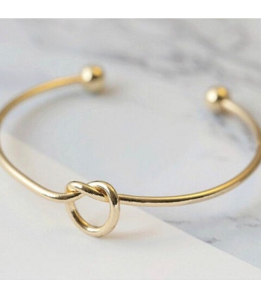 Gold Knot Bangle