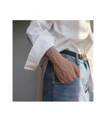 Gold Simple Slider Bracelet