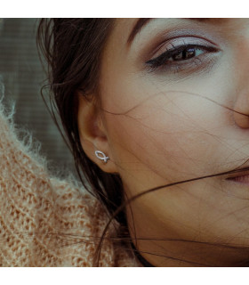 Christian Fish Stud Earrings