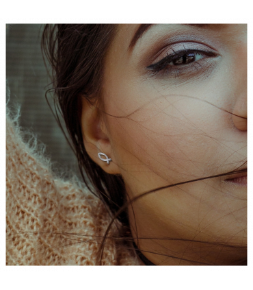 Christian Fish Stud Earrings