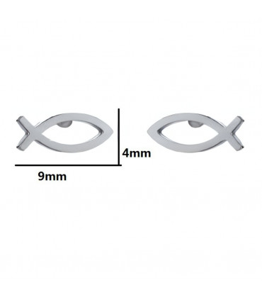 Christian Fish Stud Earrings