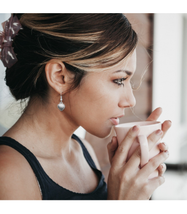 Grandmother Message Card with Heart Earrings
