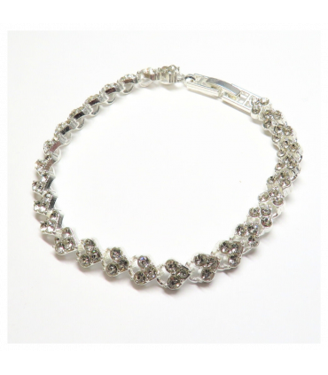 Diamante Heart Tennis Bracelet