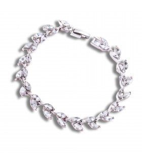 Diamante Leaf Bracelet