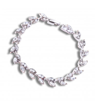 Diamante Leaf Bracelet