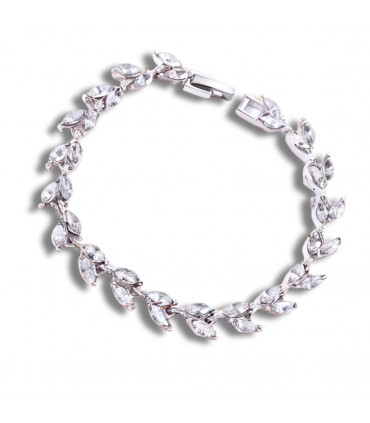 Diamante Leaf Bracelet