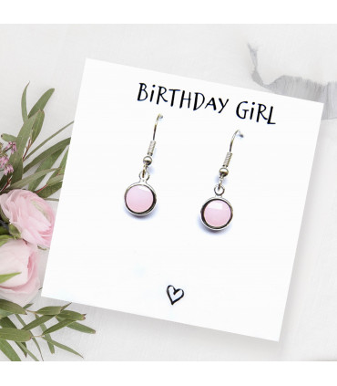 Birthday Girl Earrings & Card