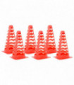 vidaXL Football Cones 6 pcs Stackable Orange 13x13x22.5 cm