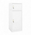 Saddle Cabinet White 53x53x140 cm Steel