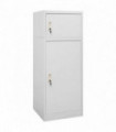 Saddle Cabinet Light Grey 53x53x140 cm Steel