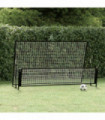 2 in 1 Soccer Rebounder Football Goal 202x104x120 cm Steel