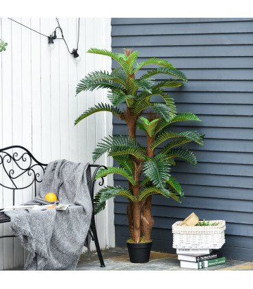 Artificial Fern Tree 36 Leaves with Nursery Pot, Fake Plant 150cm