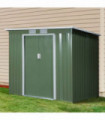 Garden Storage Shed Sloped Roof Outdoor Equipment Tool Storage 213x130x173cm