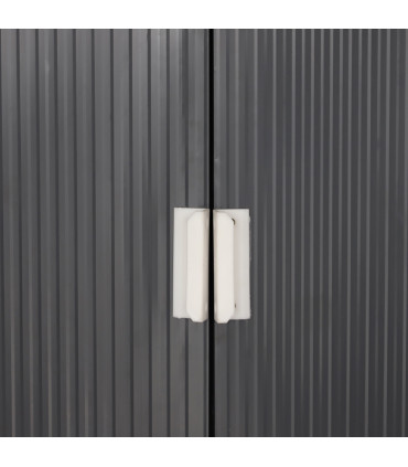 6.5 x 11FT Foundation Ventilation Steel Outdoor Garden Shed Grey