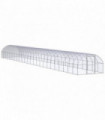 Outdoor Chicken Coop 3x24x2 m Galvanised Steel