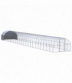 Outdoor Chicken Coop 3x24x2 m Galvanised Steel