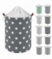 VINSANI DRAWSTRING LAUNDRY BASKET ZIG ZAG STAR 0000330