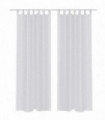 White Sheer Curtain 140 x 245 cm 2 pcs