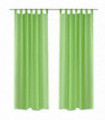 Apple Green Sheer Curtain 140 x 175 cm 2 pcs