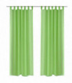 Apple Green Sheer Curtain 140 x 225 cm 2 pcs